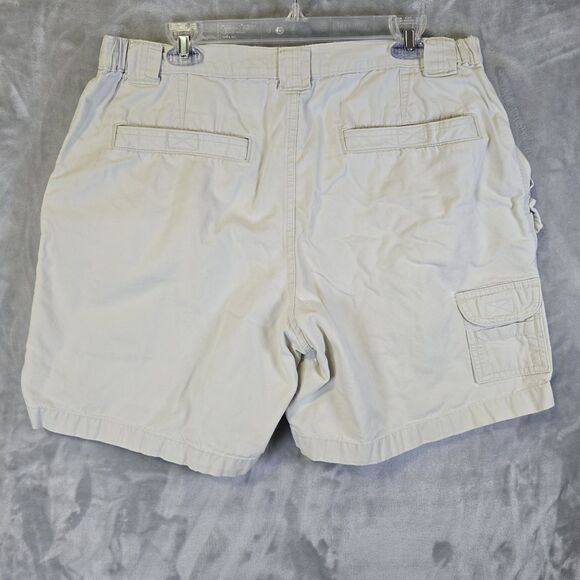 Faded Glory Cargo Hiking Shorts Mens 38 (Measure 36) Tan Pockets Elastic Waist - Picture 2 of 5